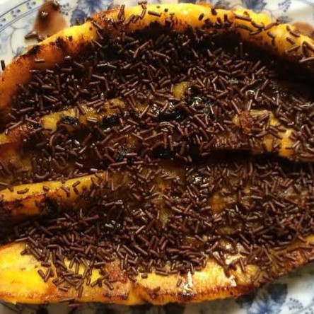 Pisang Cokelat Bakar