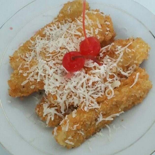 Pisang Crispy Toping Keju