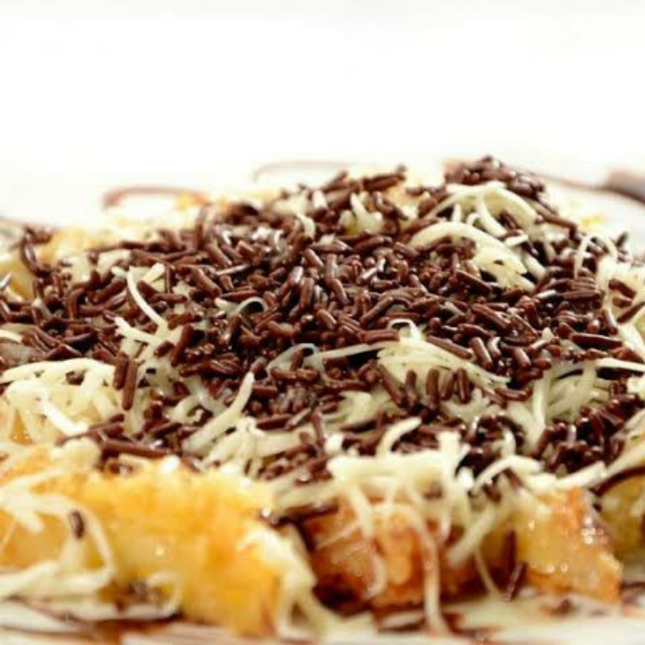 Pisang Goreng Coklat Keju Krispy