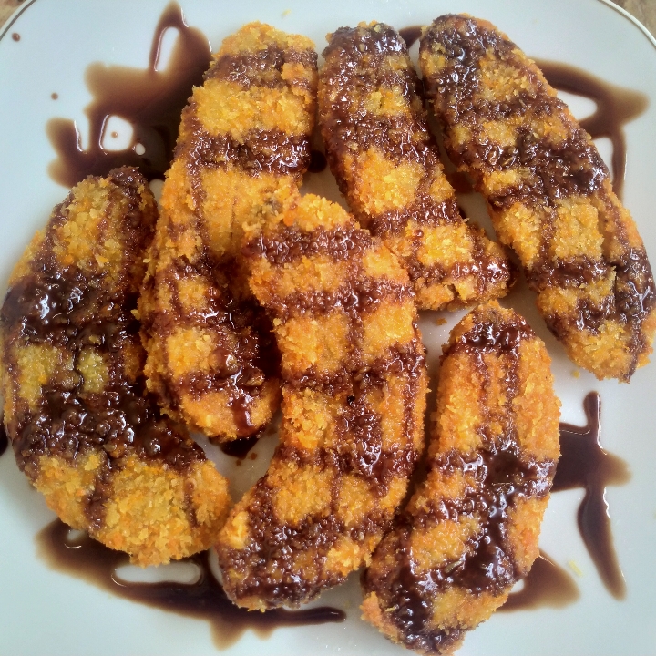 Pisang Krispy Susu Coklat