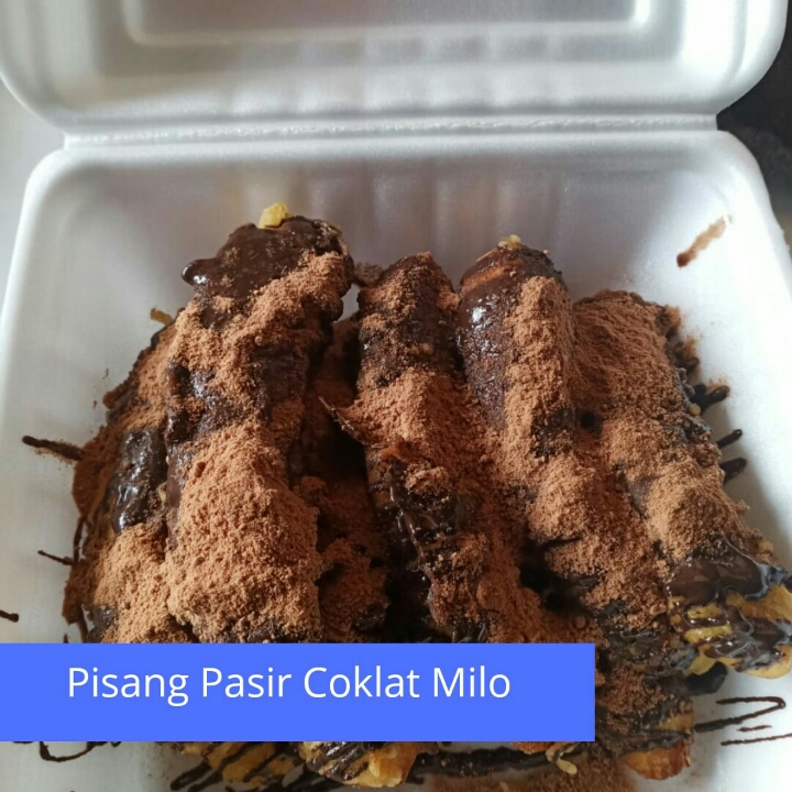 Pisang Pasir Coklat Milo