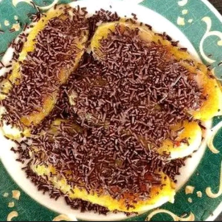 Pisang Penyet Coklat