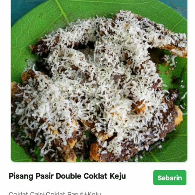 Pisar Pasir Double Coklat Keju