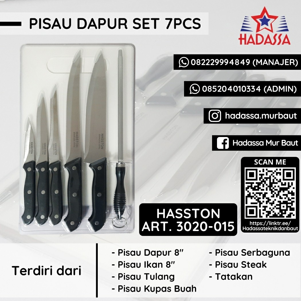 Pisau Dapur Set 7Pcs Hasston Art 3020-015