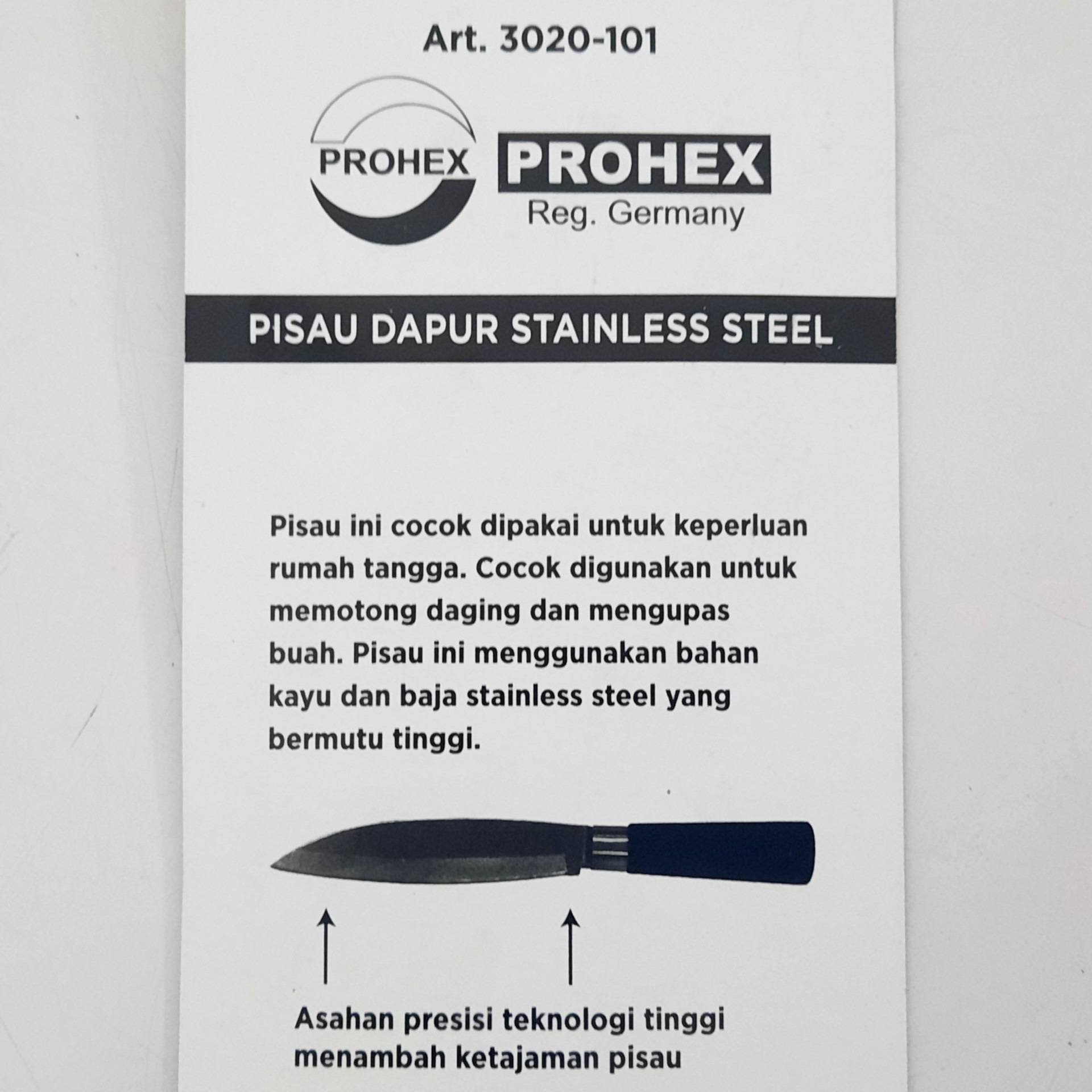 Pisau Dapur Stainless Steel Hasston Art 3020-101 5