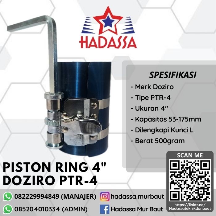 Piston Ring 4 Inci Doziro PTR-4