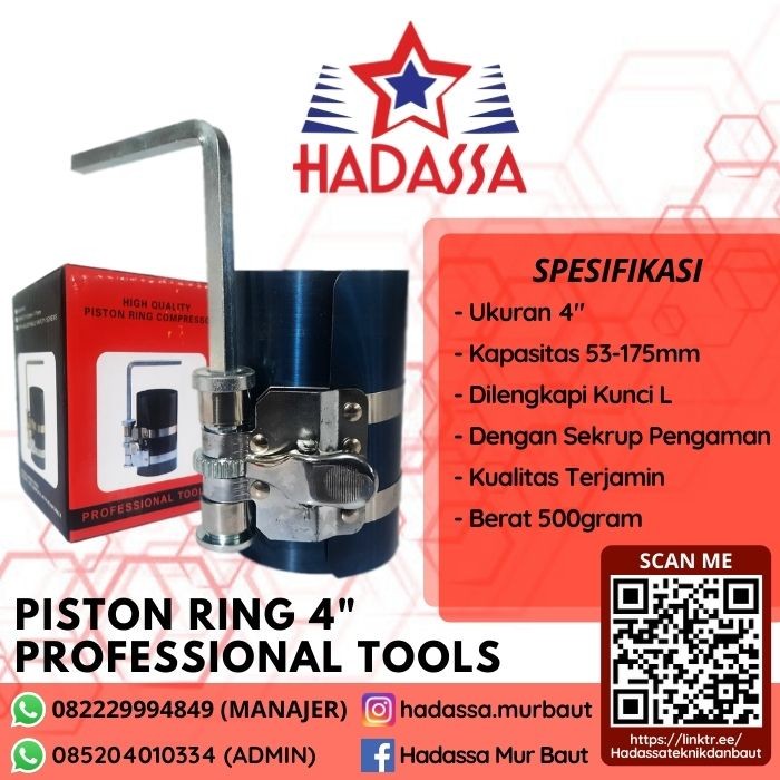Piston Ring 4 Inci Professional Tools