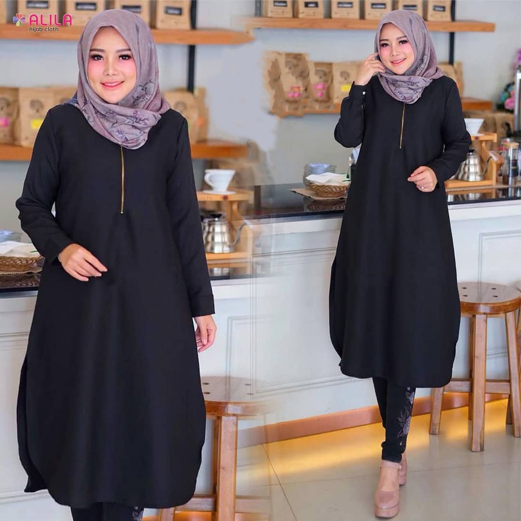 Pixie Tunik  Baju Atasan Harian  Tunik Polos Murah