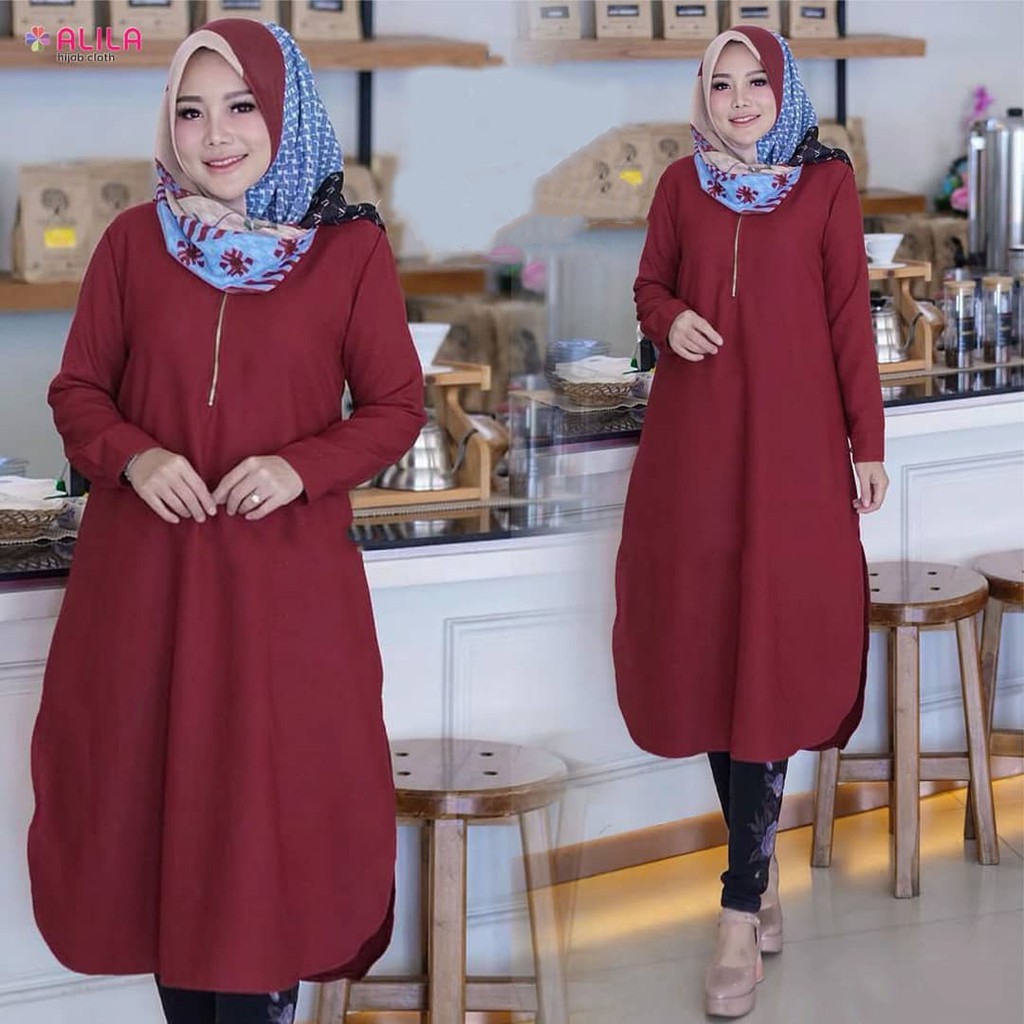 Pixie Tunik  Baju Atasan Harian  Tunik Polos Murah 3