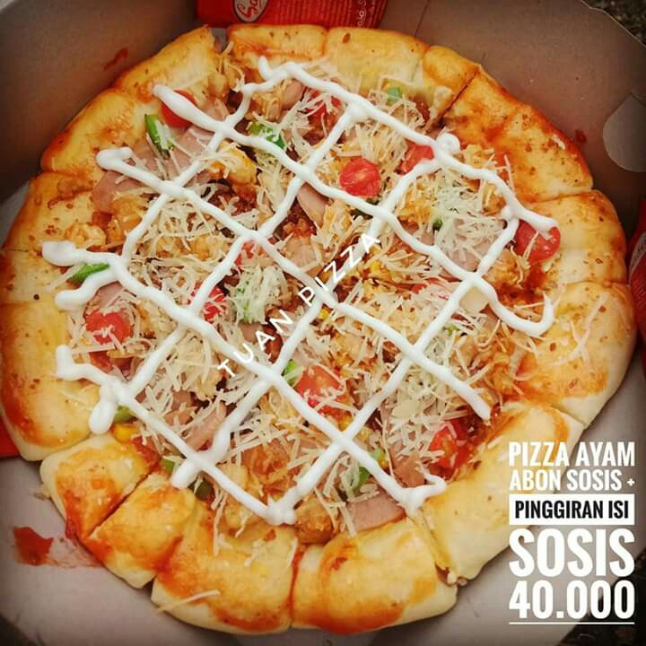 Pizza Ayam Abon Sosis Pinggiran Isi 2