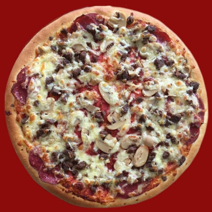 Pizza Beef Favorite Pinggiran Double Cheese Ukuran Besar 