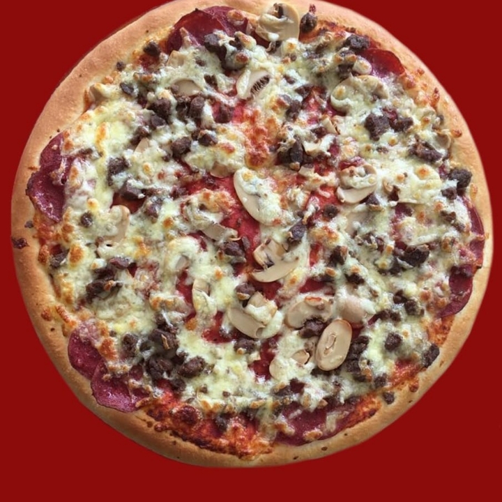 Pizza Beef Favorite Pinggiran Double Cheese Ukuran Kecil 