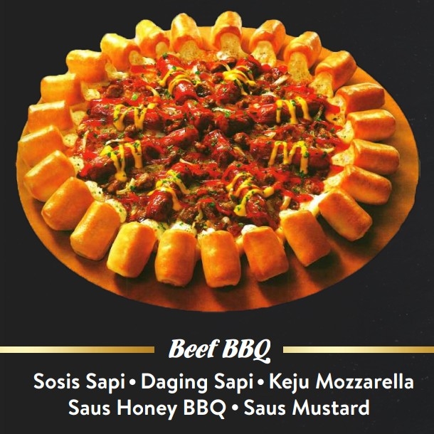 Pizza Besar Beef BBQ Tanpa pinggiran