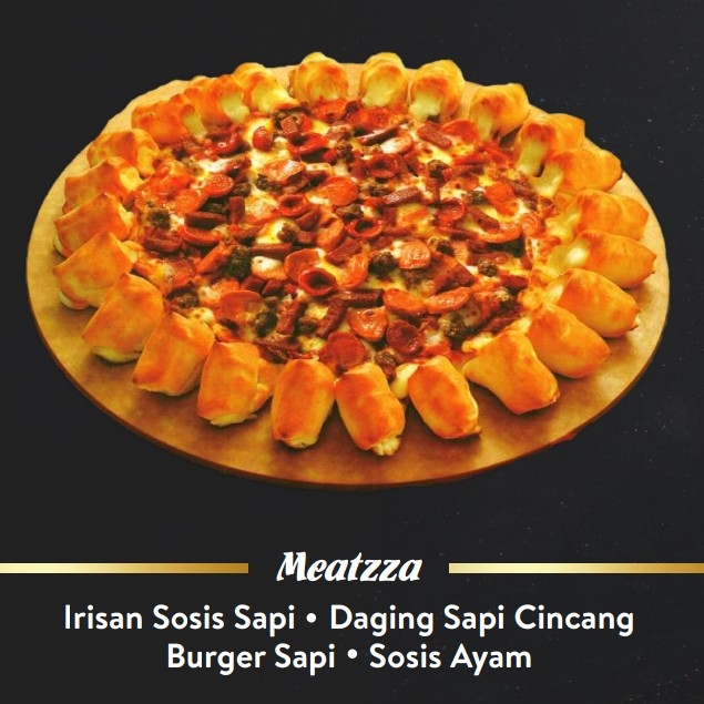 Pizza Besar Meatzza Tanpa Pinggiran