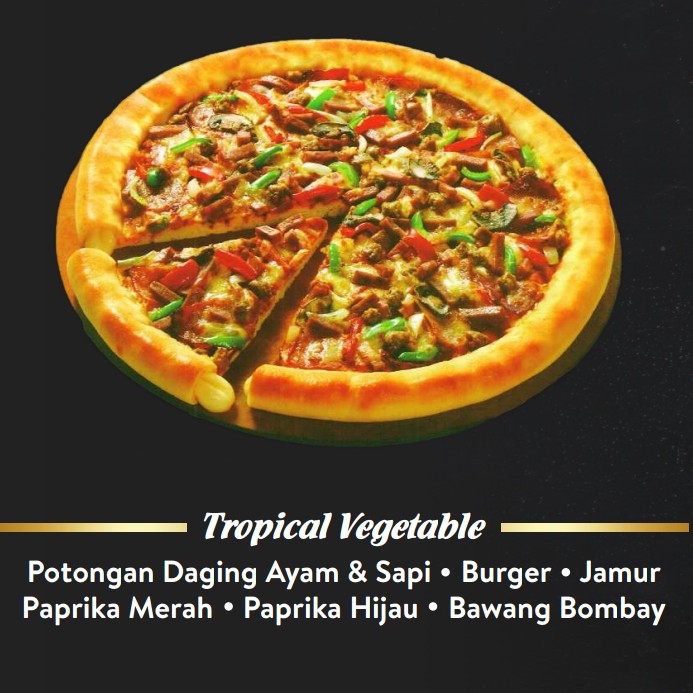 Pizza Kecil Tropical Vegetable Pinggiran Nugget