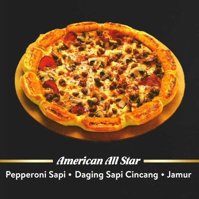 Pizza Kecil American All Star Pinggiran Keju