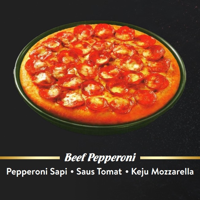 Pizza Kecil Beef Pepperoni Pinggiran Keju