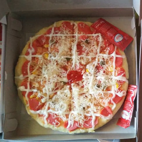 Pizza Kombinasi AyamSosis 3