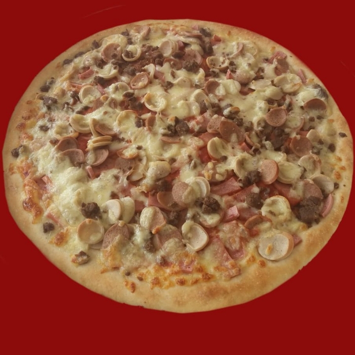 Pizza Meat Lover Pinggiran Keju Ukuran Kecil 