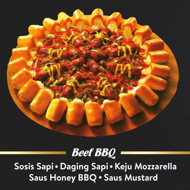 Pizza Sedang Beef BBQ Tanpa Pinggiran