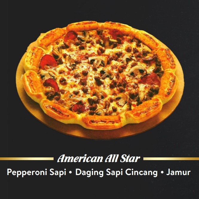 Pizza Kecil American All Star Pinggiran Sosis