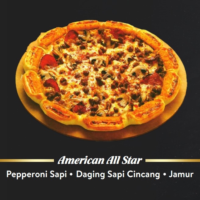 Pizza Sedang American All Star Pinggiran Keju