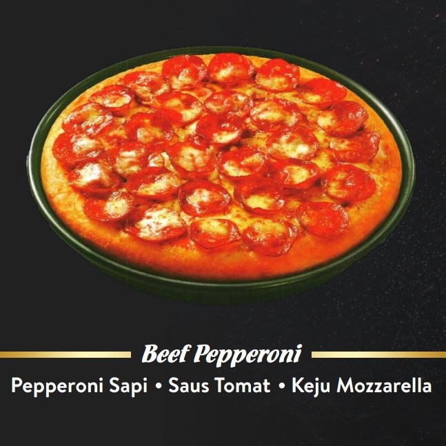 Pizza Sedang Beef Pepperoni Pinggiran Keju