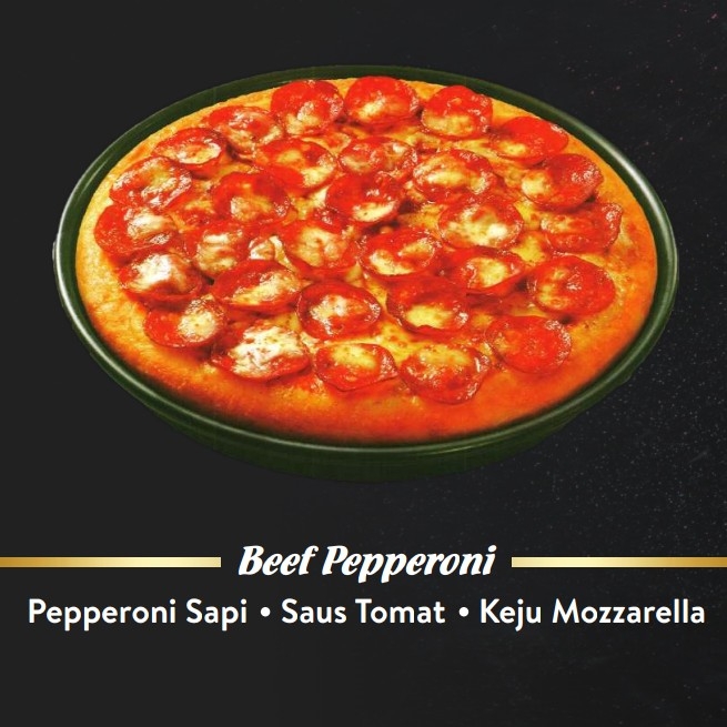 Pizza Kecil Beef Pepperoni Pinggiran Sosis