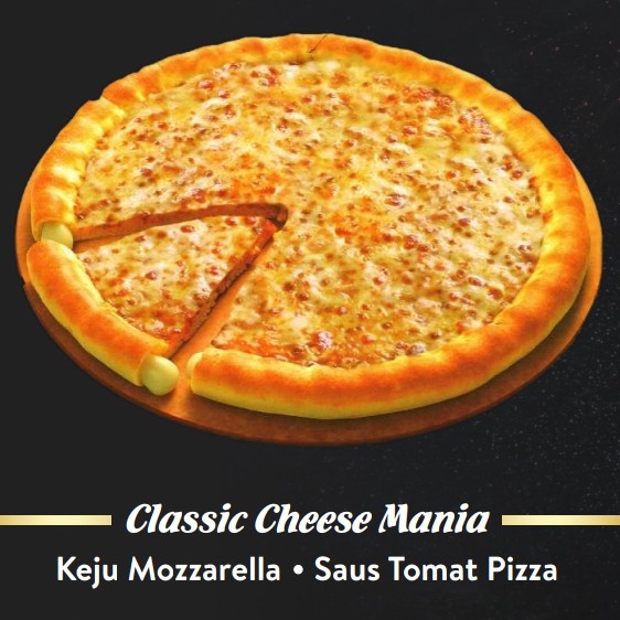 Pizza Kecil Classic Cheese Mania Pinggiran Sosis