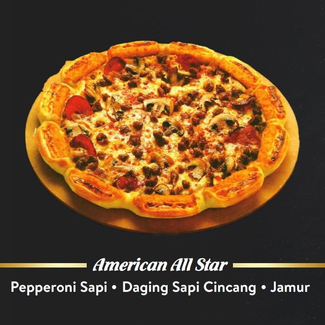 Pizza Kecil American All Star Tanpa Pinggiran