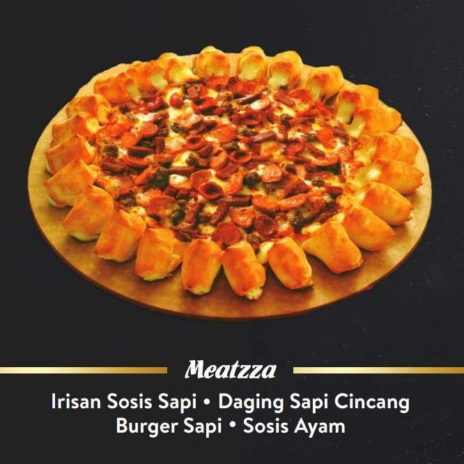 Pizza Kecil Meatzza Tanpa Pinggiran