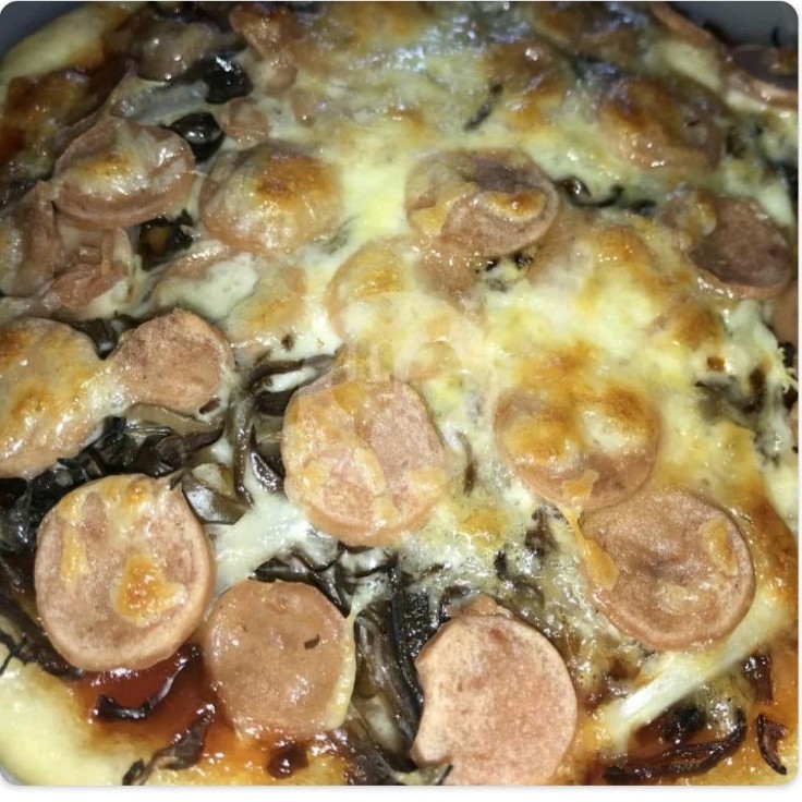 Pizza Sosis Sapi 24 Potong