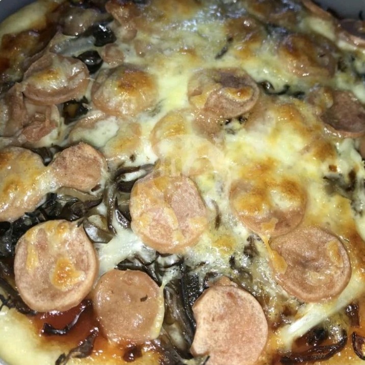 Pizza Sosis Sapi 8 Potongan