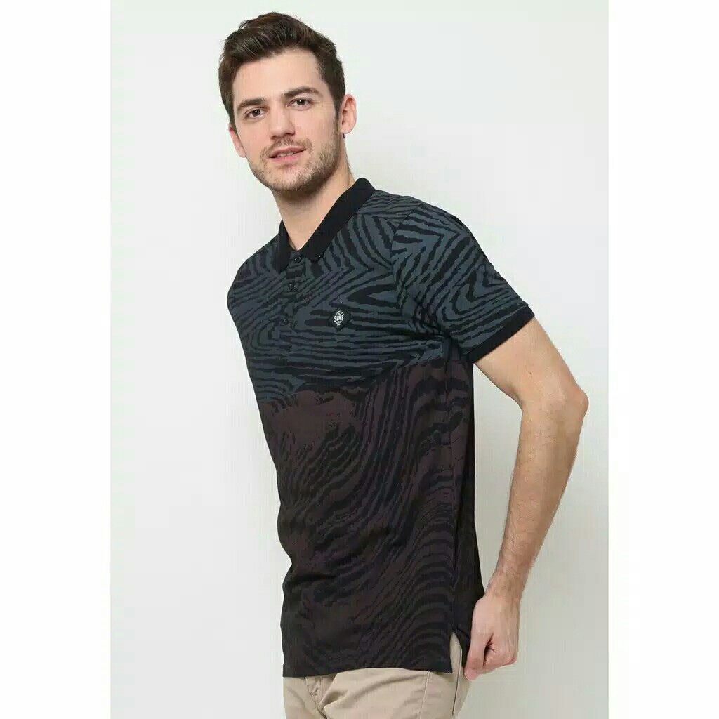 Planet Surf Clothing Kaos Polo Pria Hitam Exotique New 194K