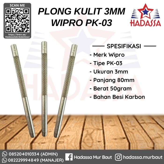 Plong Kulit 3mm Wipro PK-03