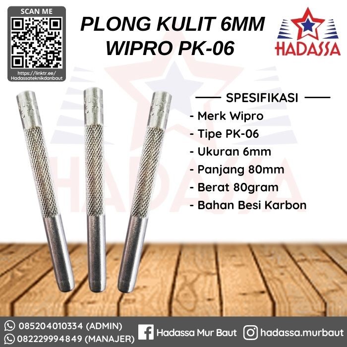 Plong Kulit 6mm Wipro PK-06