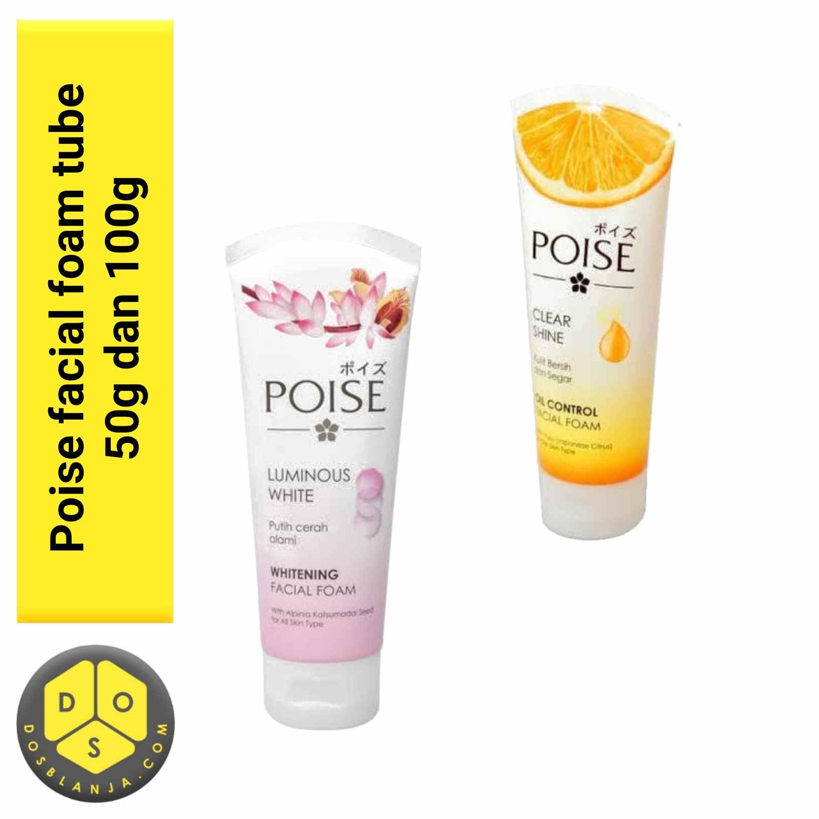 Poise Facial Foam Tube