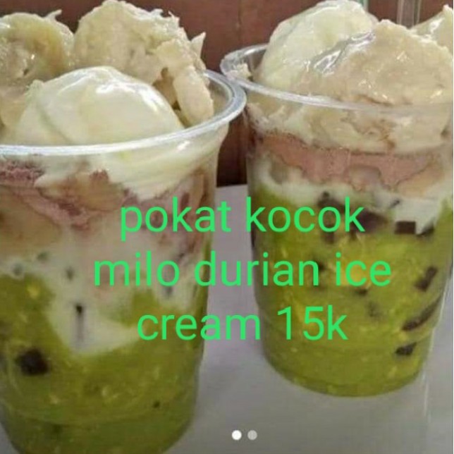 Pokat Kocok Milo Durian Ice Cream