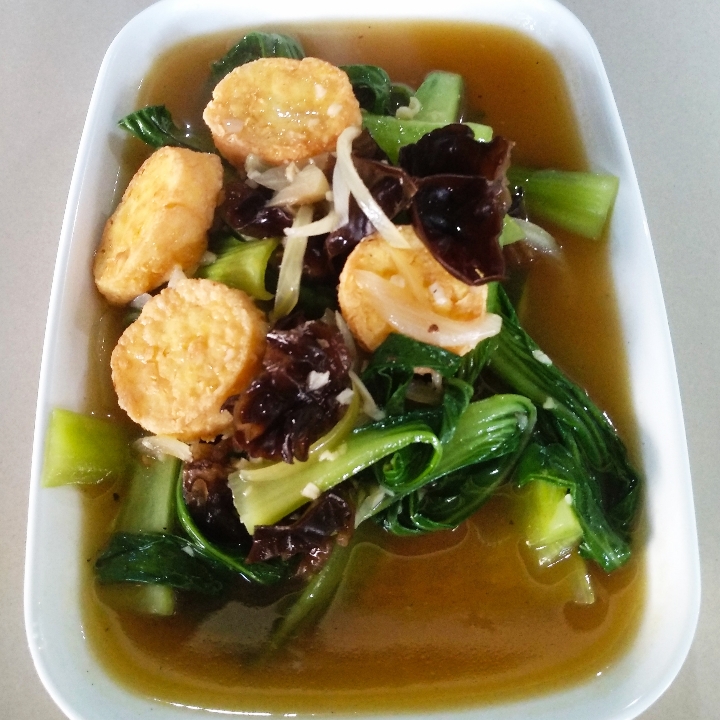 Pokcoy Tofu Jamur 