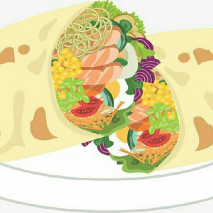 Poke Mentai Chicken Wrap