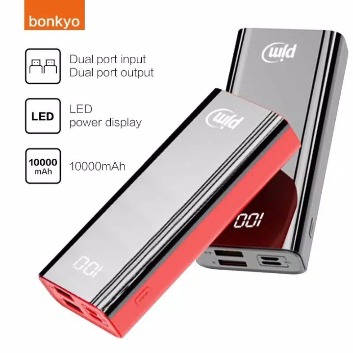 bonkyo Power Bank 10000mAh Digital Display  Original  Charger Portable 3