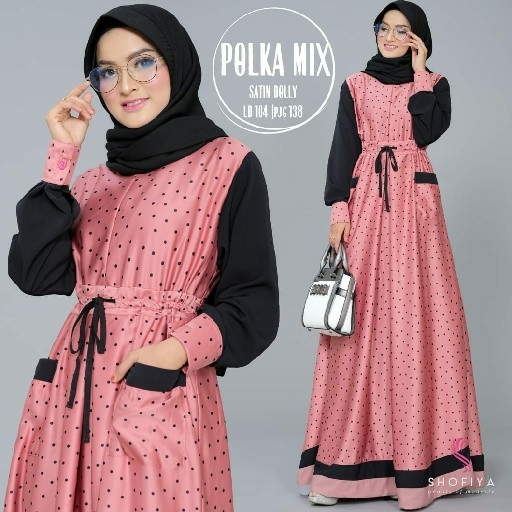 Polka  Mix Dress