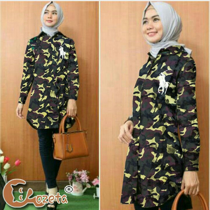 Poloto Tunik Bordir TNI Choco