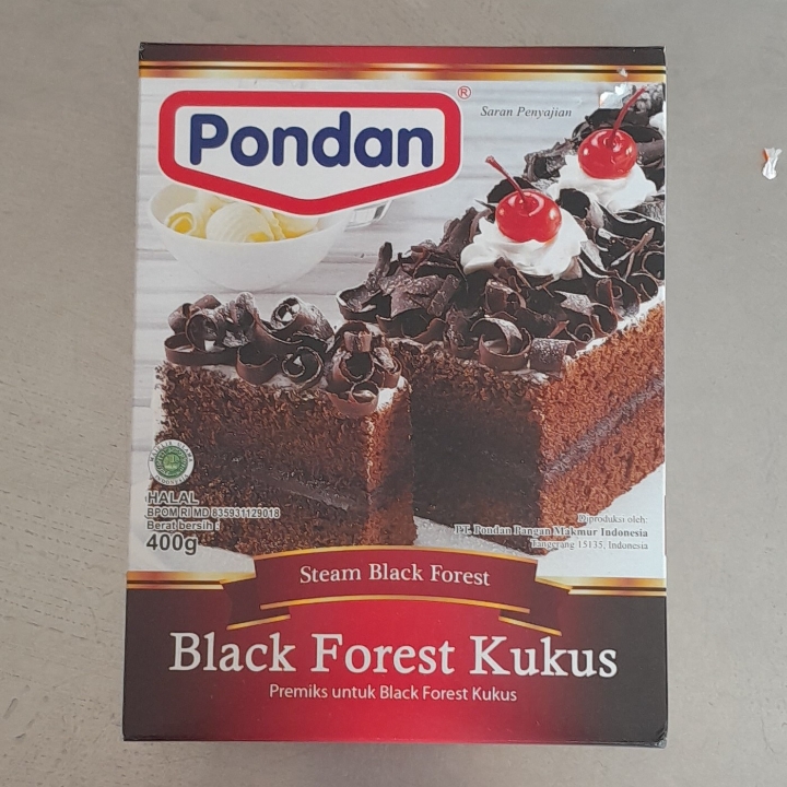 Pondan Black Forest Kukus