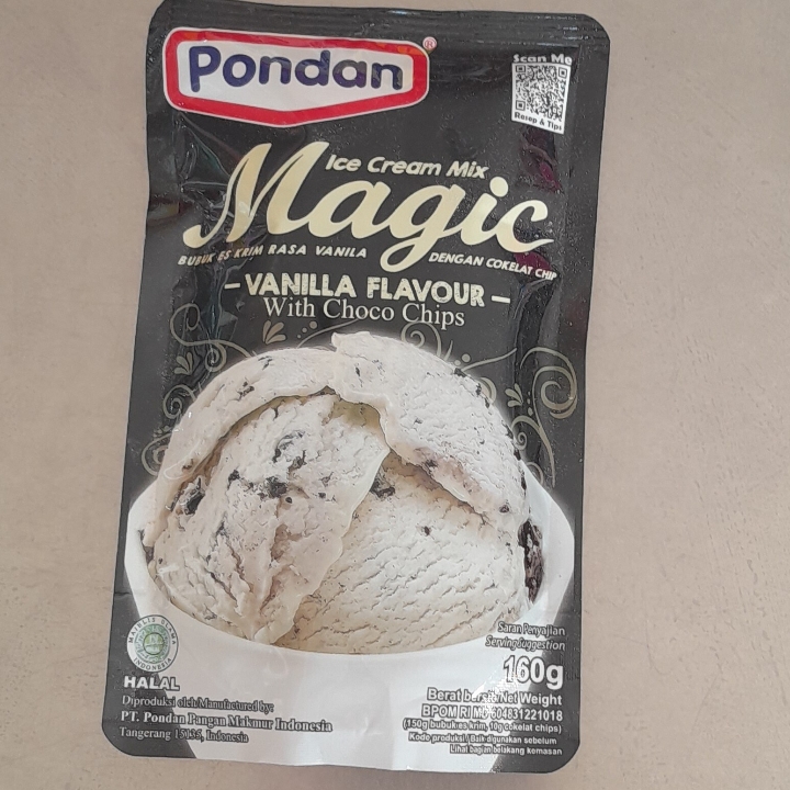 Pondan Ice Cream Mix Magic Vanila Flavour