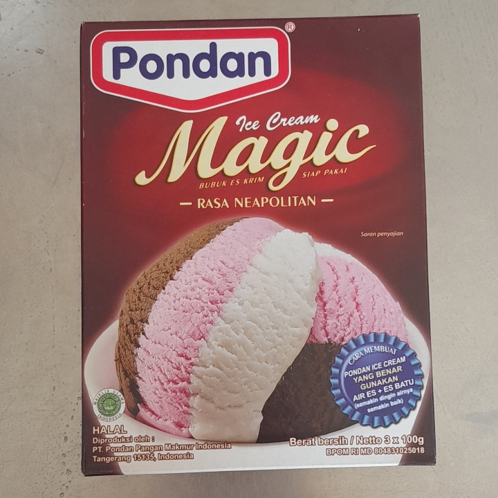 Pondan Ice Cream Neapolitan