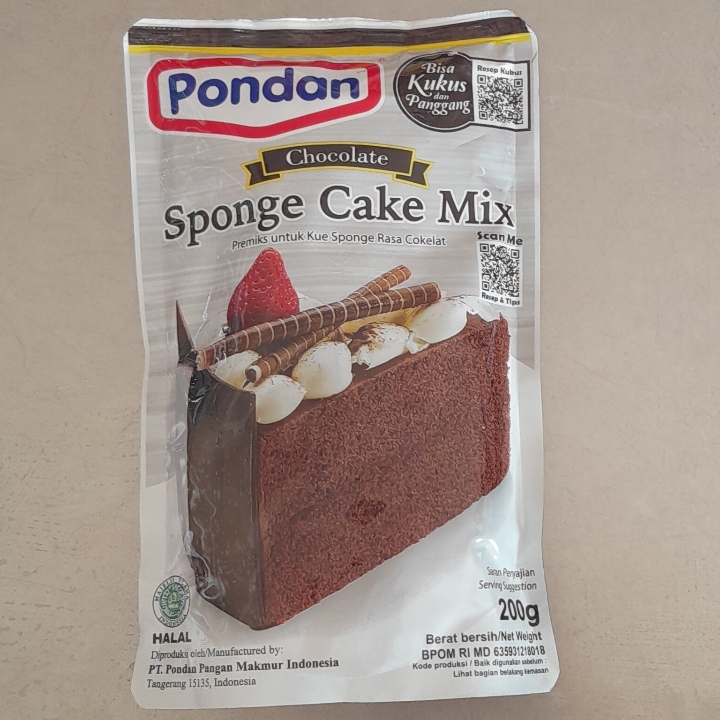 Pondan Sponge Cake Mix Chocolate 