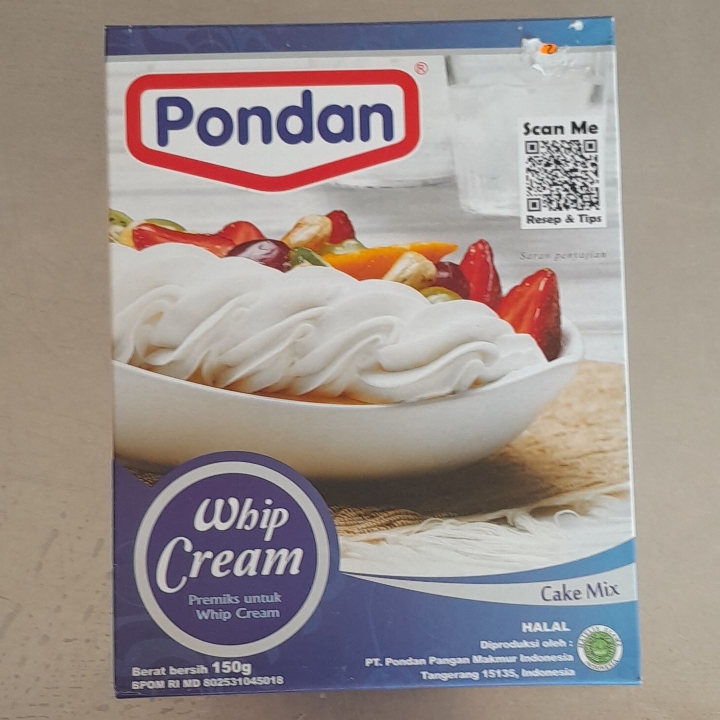 Pondan Whip Cream