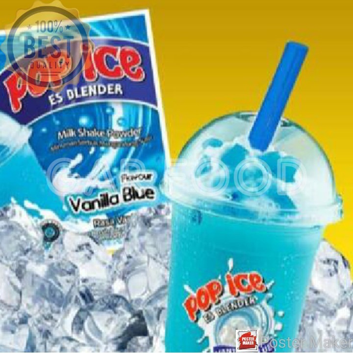 Pop Ice Vanilla Blue