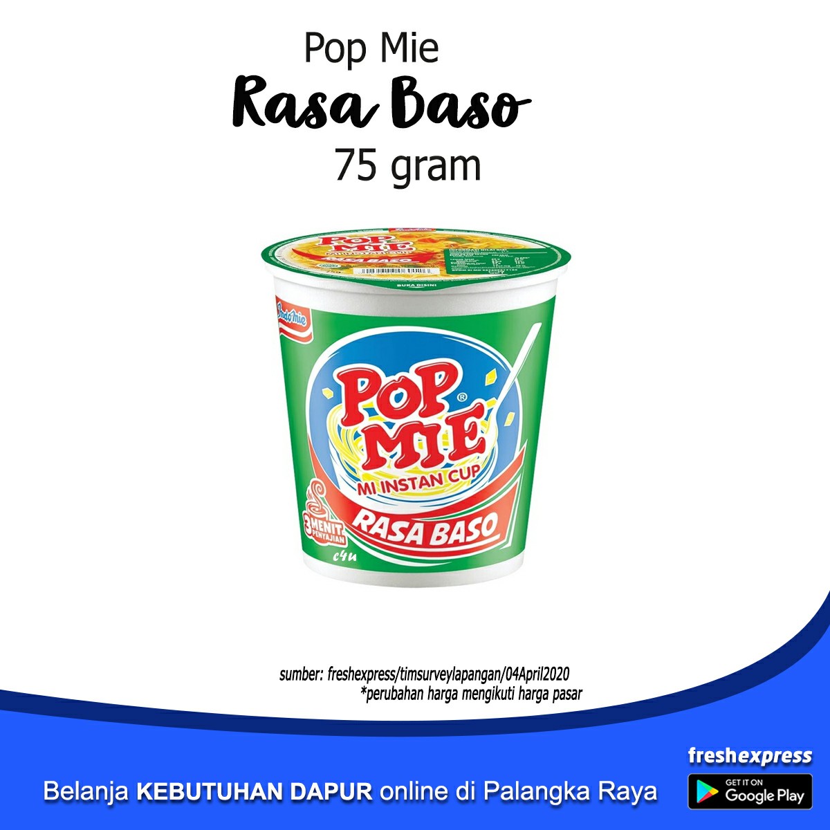 Pop Mie Rasa Baso 75 Gram